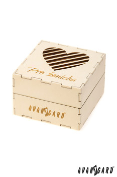 Dřevěná dárková krabička Pro ženicha 923-3720